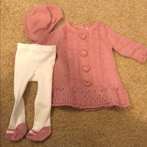 Shabby Chic 0-3 Months NEVER WORN outfit with hat